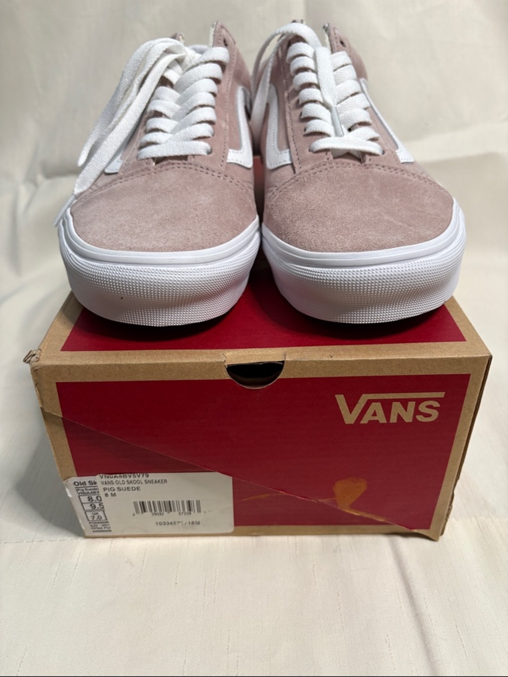 Vans Old Skool Pig Suede Sneakers - Taupe - Picture 2 of 10